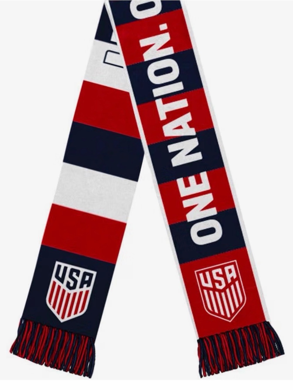 USA One Nation Red, White & Navy Fan Scarf